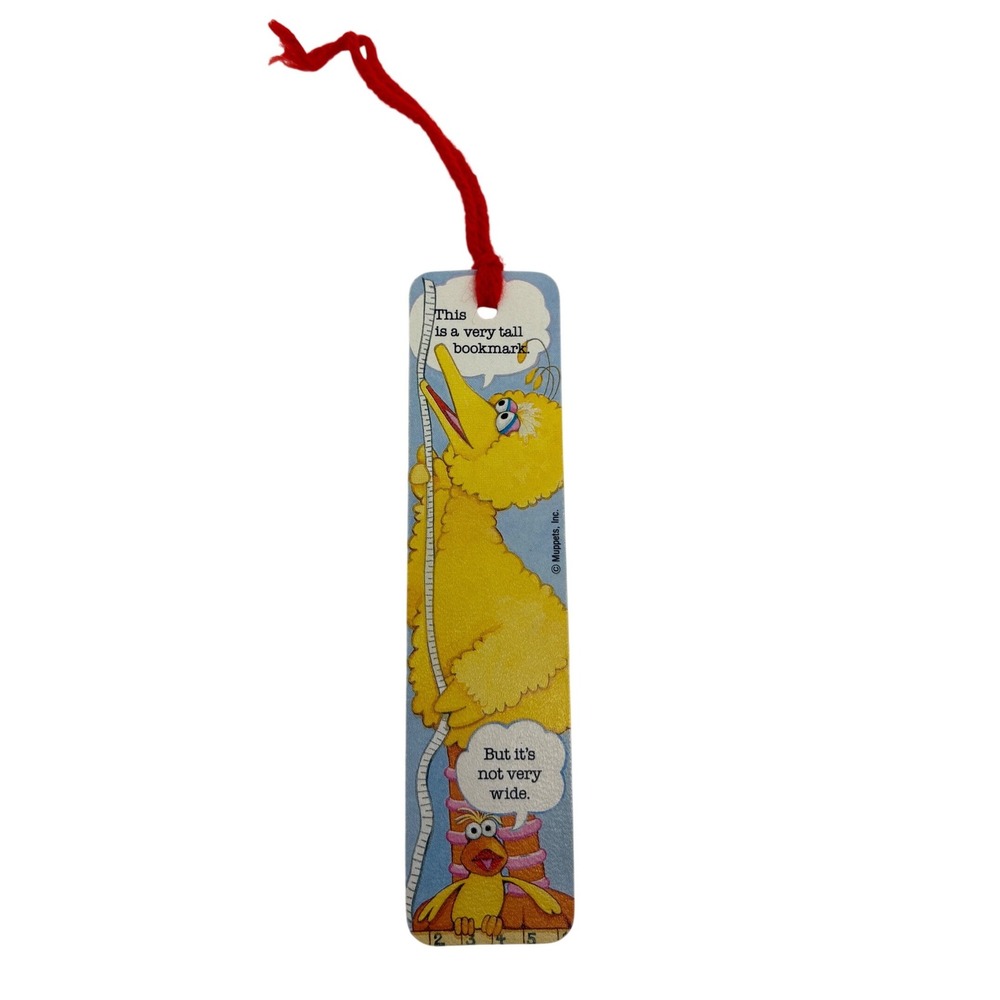 Sesame Street Big Bird Bookmark 1980‎ Antioch Bookplate Co Design H-295